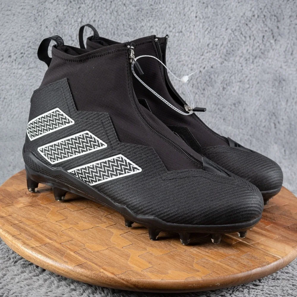 ADIDAS NASTY FLY 2.0 FOOTBALL CLEATS BLACK METALLIC‎ GV8309 MENS SIZE 12.5  $140